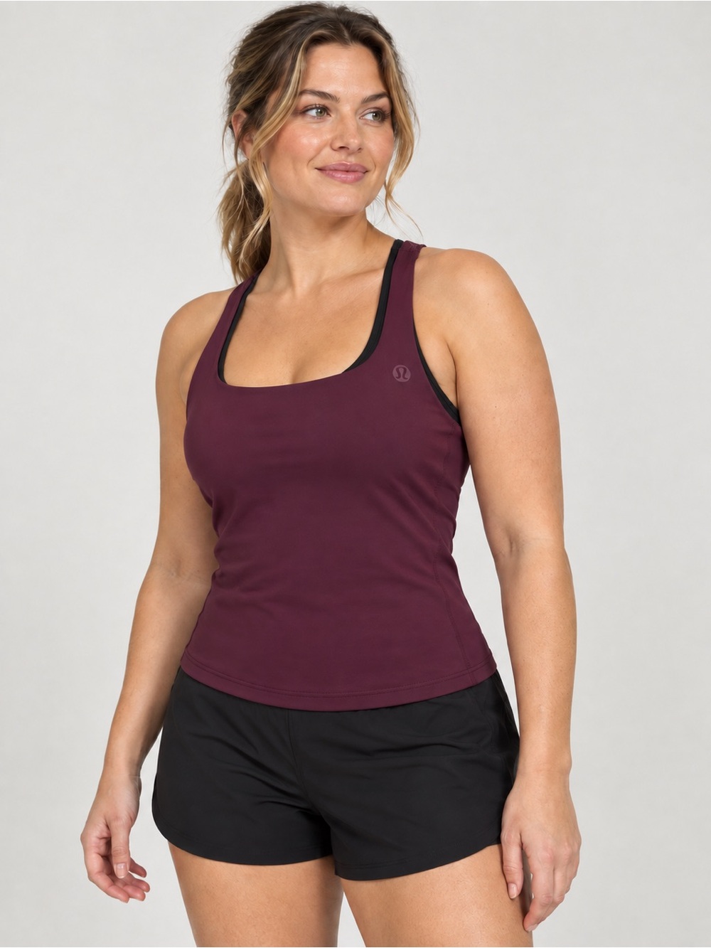 #1011  NWT lululemon Lightweight Tennis Tank Garnet Size 10 Built-In Bra